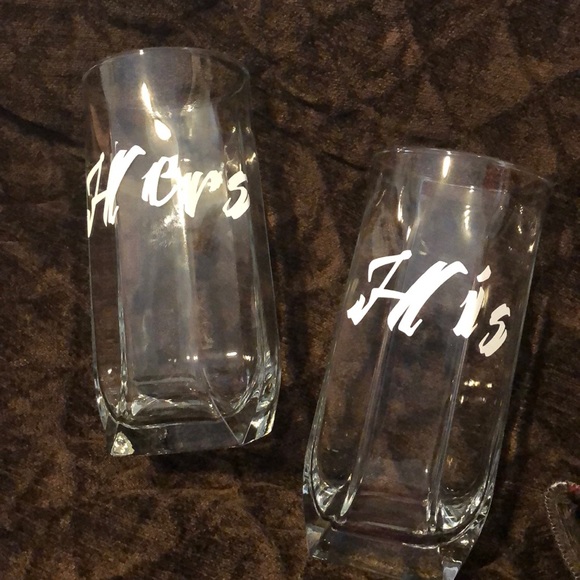 1UniqueKreation Accessories - Brand New Hers And His Drinking Glass Set